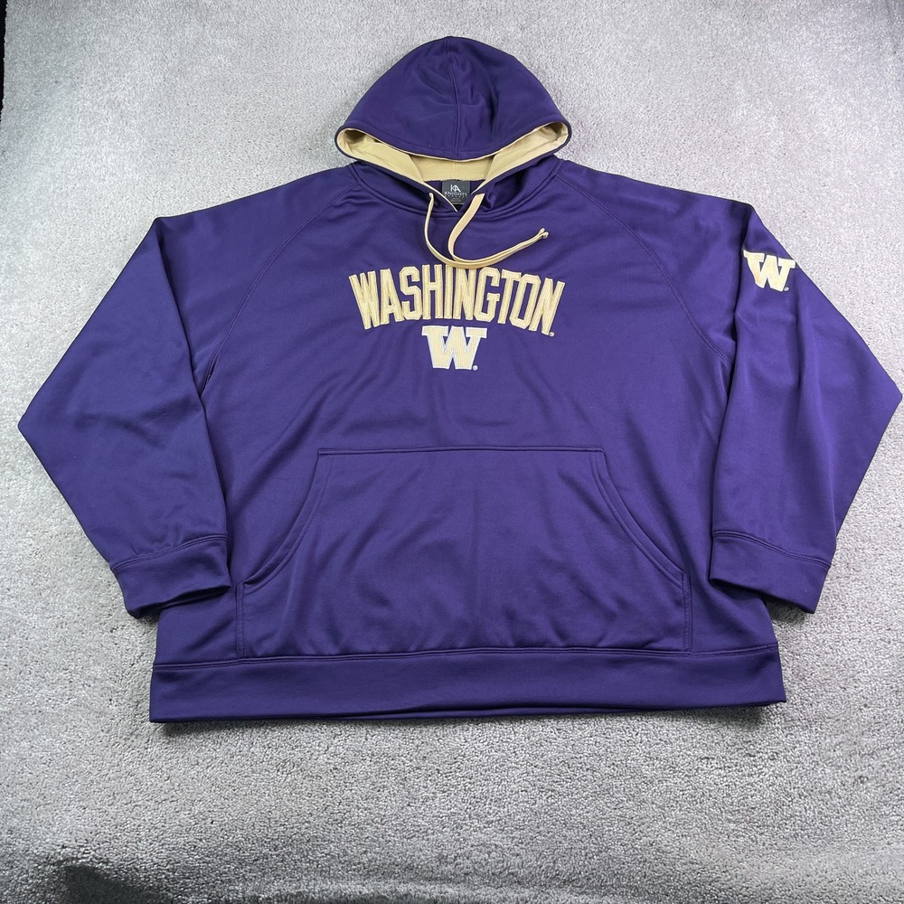 Washington Huskies Hoodie Mens 2XL Purple Knights Apparel Pullover Sweatshirt